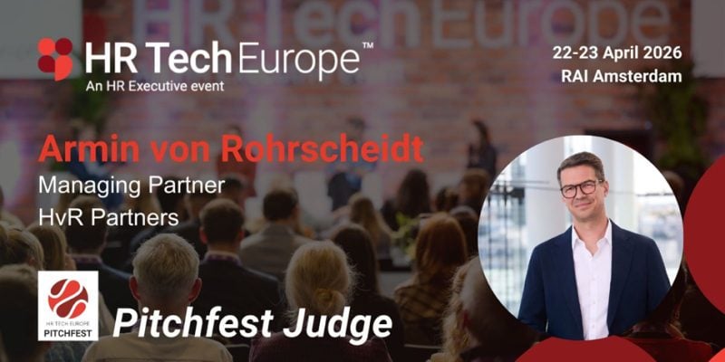 Armin von Rohrscheidt as a Judge at HR TECH Europe.